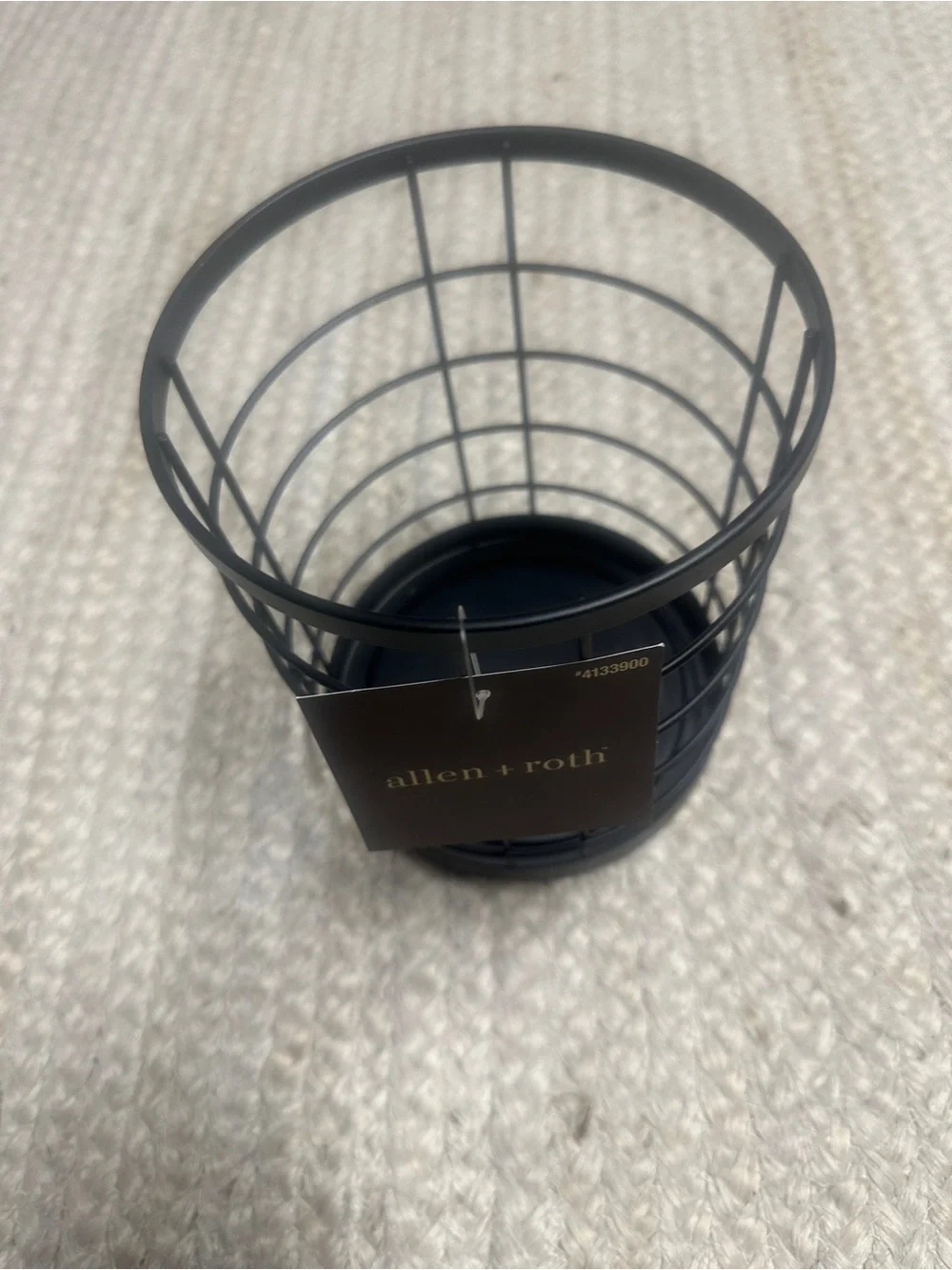 NEW Allen + Roth Matte Black Utensil Holder - Picture 4 of 5